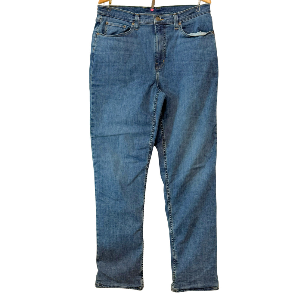 LL Bean Men’s 34x32 Lined Jeans Straight Leg Medium Wash Denim Warm Lining